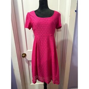 Chris McLaughlin‎ Pink Lace Short Sleeve Dress in 10